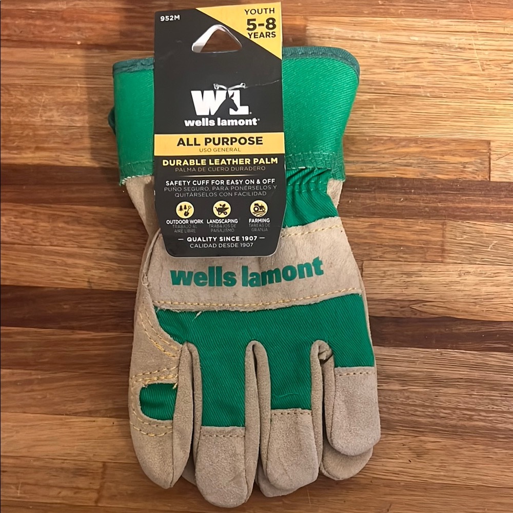 Wells Lamont Youth Leather Palm Gloves
